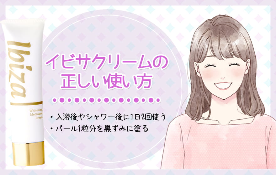 イビサクリームの正しい使い方