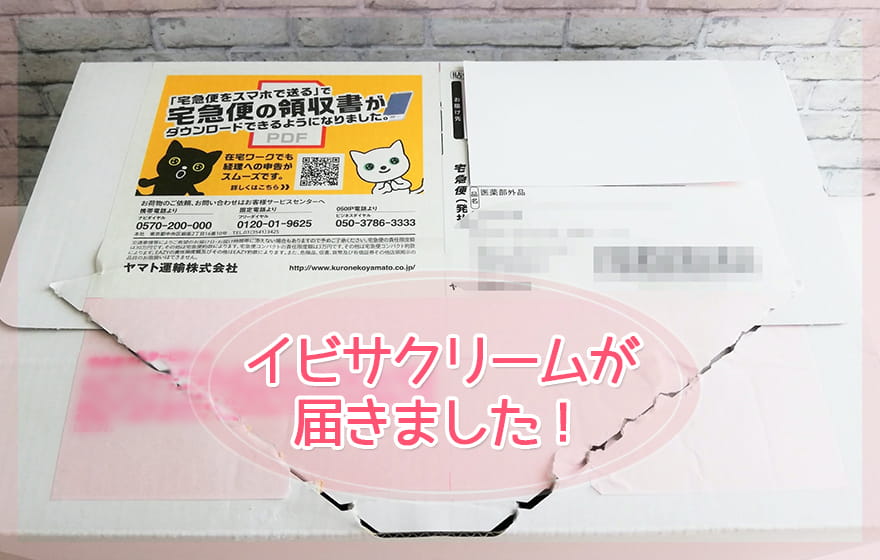 イビサクリームが届きました!